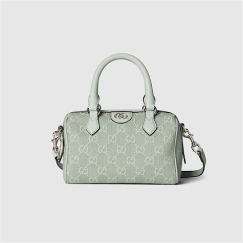 gucci 772053|Ophidia GG mini top handle bag in Green Fabric .